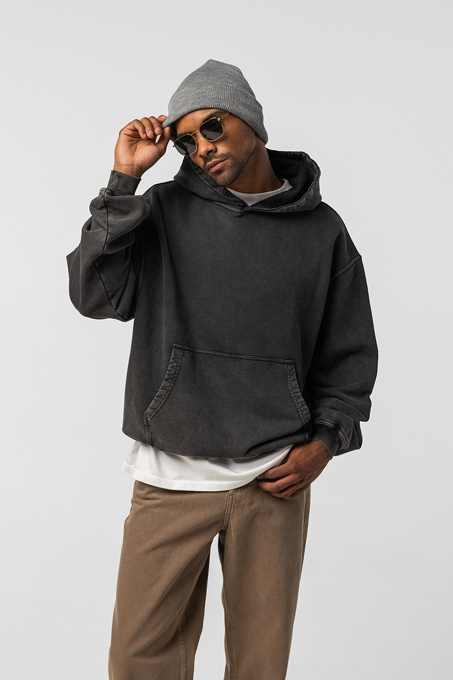 Vintage Black Hoodie